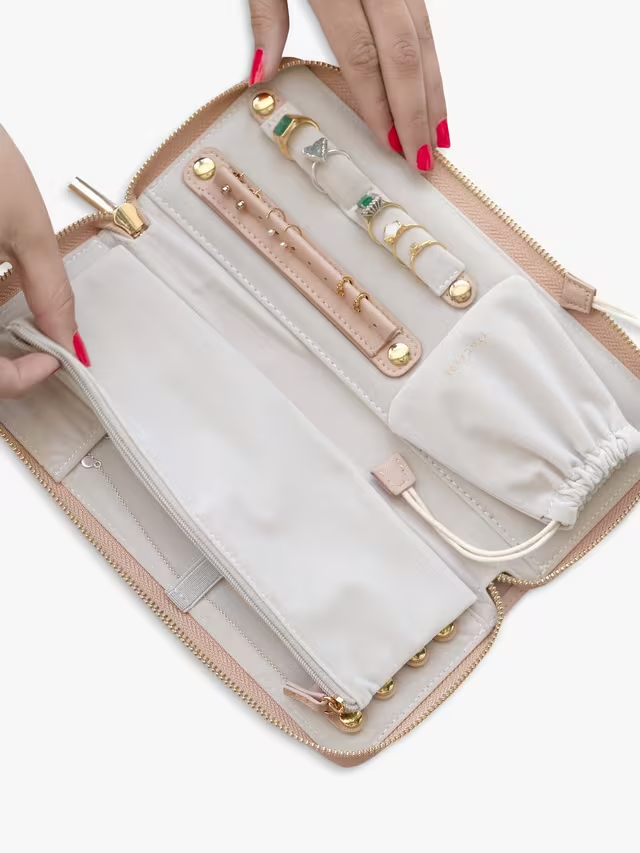 Jewellery Wallet, Blush