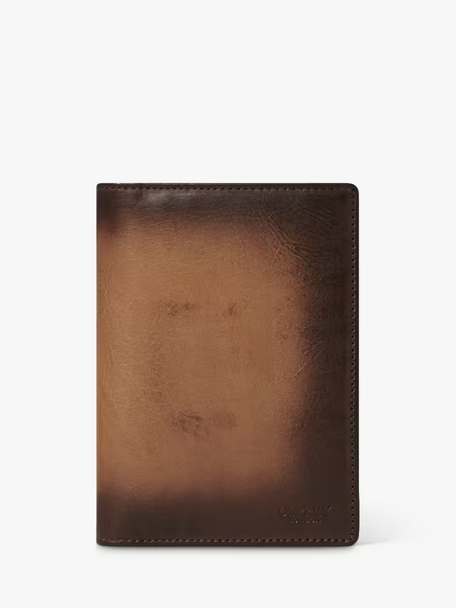Compass Leather Travel Organiser, Dark Olive